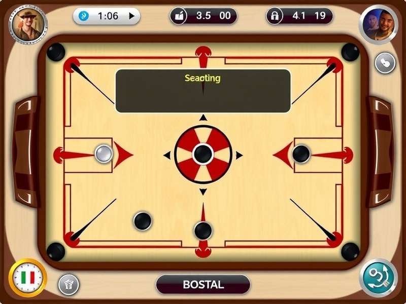 Carrom Elite Master tournament gameplay